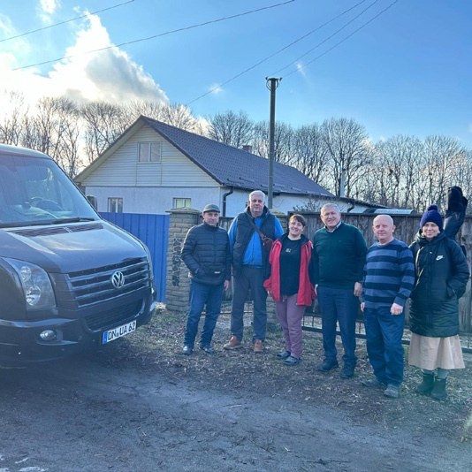 Besuch bei einem Invaliden, Serhiy Pastushenko, in Tscherkassy