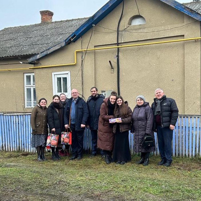 Abschiedsgebet und Ankunft in der Ukraine (Tarutino)