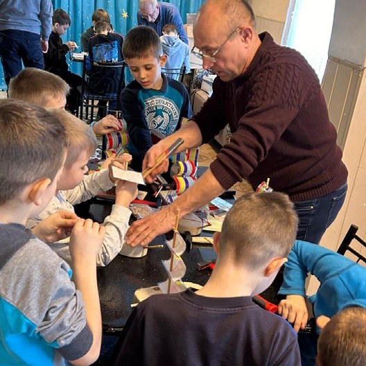 Durchführung der Kindertagesfreizeit im Kinderheim in Tarutino