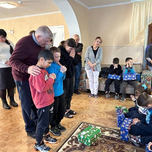 Durchführung der Kindertagesfreizeit im Kinderheim in Tarutino