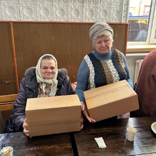 Treffen mit Witwen und Invaliden in Uman
